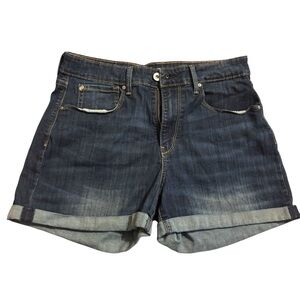 Denizen by Levi’s dark wash cuffed denim shorts -Size 10
